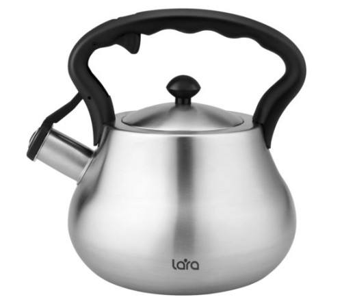 Чайник LARA LR00-85 2,5л, индукционное капсулированное дно, свисток с кноп механизмом, ручка нейлон