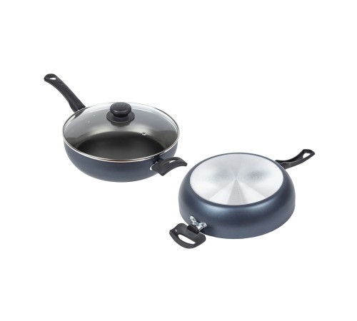 Сотейник 69263 AZURE (САТИН) 260мм, 2 руч, стекл.крышка