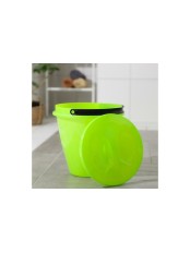 Ведро 10 л Лайт, с крышкой, зеленое, Ижевск, 10033069