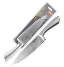 Нож кухонный Mallony MAESTRO MAL-02M поварской 20 см, цельнометаллический