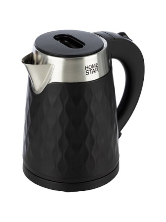 Чайник HOMESTAR HS-1021 1,7 л, 1,5кВт, черный, двойной корпус