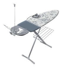 Доска глад. Ника-best НБТ/1 с серыми цветами, тефлон, перф.лист 40*122 ПБ, удл