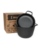 Кастрюля чугунная ГАРДАРИКА 1306-4 6л, 26см, с крышкой-сковородой