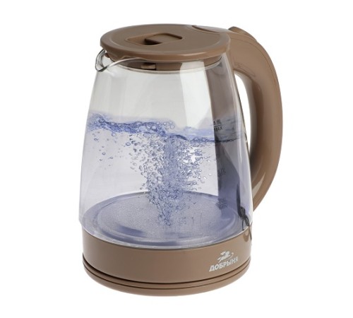 Чайник Добрыня DO-1254B бежевый, 1,8л, 1,8кВт