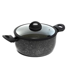 Кастрюля Scovo Hi-Black HB-026 4,2 л, стеклянная крышка, антипригарное покрытие