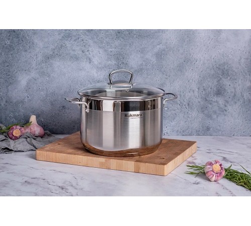 Кастрюля Kukmara Orion ORN-CA6024G, 6 л, нержавеющая сталь Кастрюля Kukmara Orion ORN-CA6024G, 6 л, нержавеющая сталь