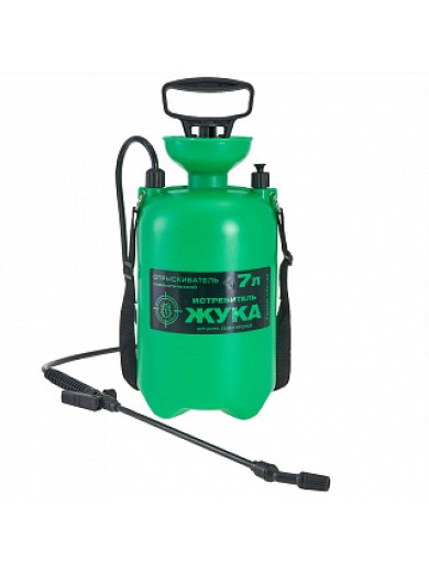 Опрыскиватель Истребитель жука 7л, пневмат, пластик.удочка