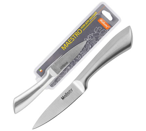 Нож кухонный Mallony MAESTRO MAL-05M для овощей 8 см, цельнометаллический