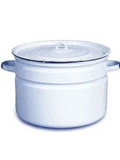 Бак эмалированный 18 л, Стальэмаль 2с31, без рисунка, серо-голубой