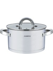 Кастрюля с крышкой ALBERG AL-2129 Gardez, 6.0 л матовая полировка с