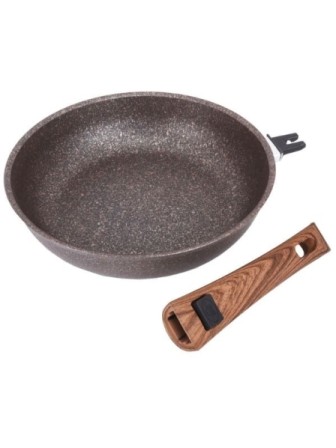 Сковорода со съёмной ручкой Kukmara Granit Ultra сго262а, 26 см, антипригарное покрытие