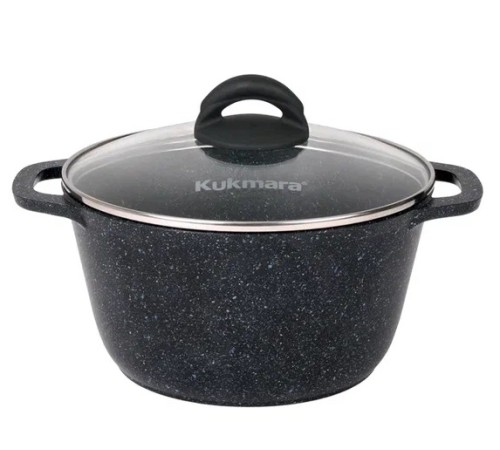 Кастрюля Kukmara Granit кгч45а, 4,5 л, антипригарное покрытие
