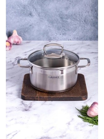Кастрюля Kukmara Orion ORN-CA2518G, 2,5 л, нержавеющая сталь