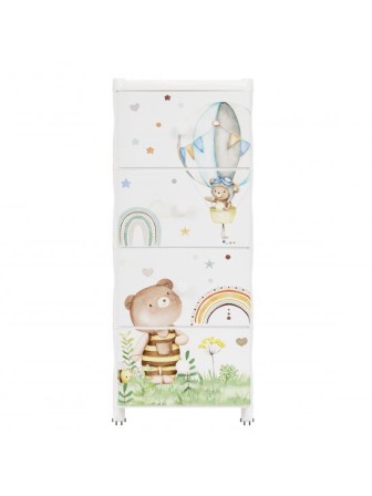 Комод М8668 4 секции Мишутки Альтернатива