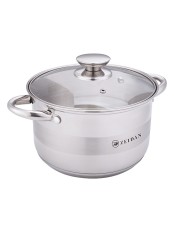 Кастрюля ZEIDAN Z-501074 4л, стекл.крыш, нерж.сталь