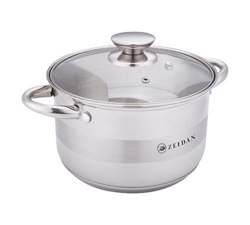 Кастрюля ZEIDAN Z-501074 4л, стекл.крыш, нерж.сталь