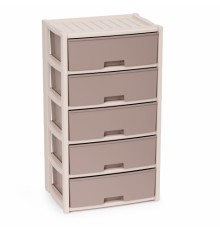 Комод М8760 Колорит 5 секции, бежевый, широкий Альтернатива