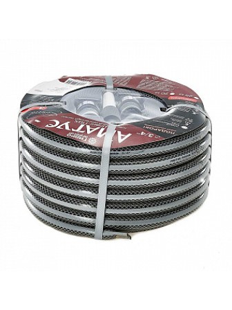 Шланг Гидроагрегат 20м Д=3/4" АМАТУС классик 3-слойный армированный (набор оранж.коннекторов)