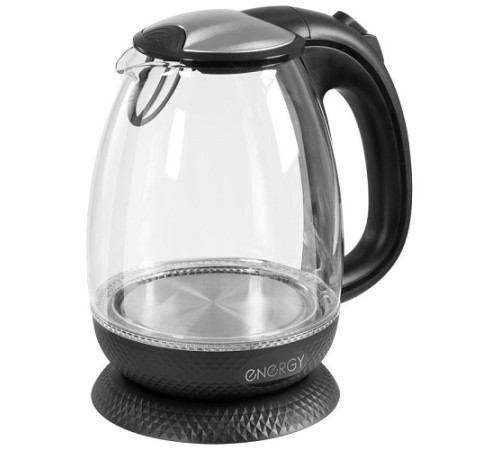 Чайник ENERGY E-250 черный, 1,7л, стекло