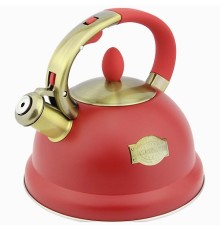 Чайник ZEIDAN Z-4311 3л алый, декор.элемент "под бронзу"