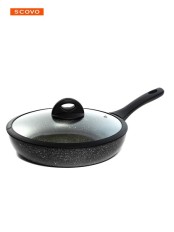 Сковорода Scovo Hi-Black HB-010, 26 см, стеклянная крышка 