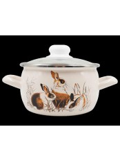 Кастрюля 2л С-4210САП2/4Жм Зайчата, Полусфера, Новинка