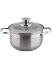Кастрюля ZEIDAN Z-50286 6,3л,ст.крыш,нерж.сталь