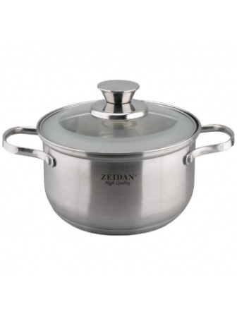 Кастрюля ZEIDAN Z-50286 6,3л,ст.крыш,нерж.сталь