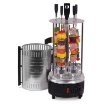 Электрошашлычница BQ BBQ1000 Черный-Стальной