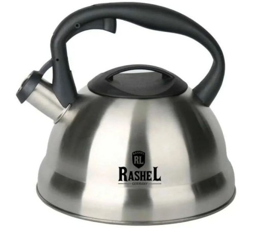 Чайник RASHEL М-7182 3л, нерж. сталь, свисток