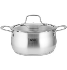 Кастрюля LARA ПРОВАНС LR02-353 4.2л, 22x11см, индукционное дно, крышка