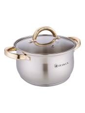 Кастрюля ZEIDAN Z-501077 2,1л, стекл.крыш, нерж.сталь