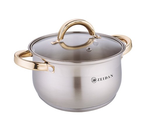 Кастрюля ZEIDAN Z-501077 2,1л, стекл.крыш, нерж.сталь