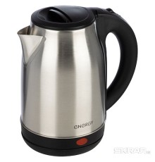 Чайник ENERGY E-201 1,8л, 1,5кВт, диск,нерж. черный 164126