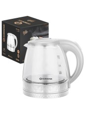 Чайник EUROSTEK ЕЕК-3003 1.2л,1,5кВт,стекло,белый
