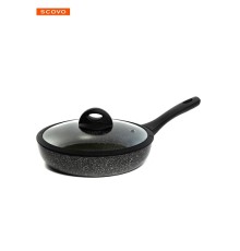 Сковорода Scovo Hi-Black HB-009, 24 см, стеклянная крышка 