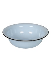 Таз эмалированный 12 л, Стальэмаль 2с30, без рисунка, серо-голубой