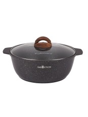Кастрюля-жаровня Kukmara Granit Ultra Induction жгои41а, 4 л, антипригарное покрытие