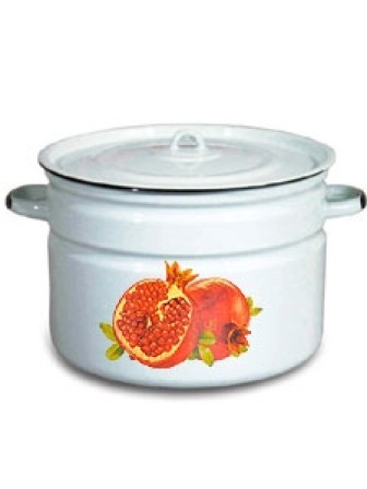 Бак эмалированный 24 л, Стальэмаль 1с29с, Гранат, серо-голубой