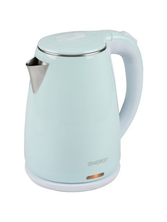 Чайник ENERGY E-261 1,8 л, голубой, двойной корпус