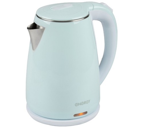Чайник ENERGY E-261 1,8 л, голубой, двойной корпус