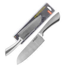 Нож кухонный Mallony MAESTRO MAL-01M сантоку 17 см, цельнометаллический