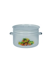 Бак эмалированный 24 л, Стальэмаль 1с29с, Сентябрь, серо-голубой