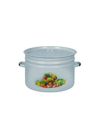 Бак эмалированный 24 л, Стальэмаль 1с29с, Сентябрь, серо-голубой