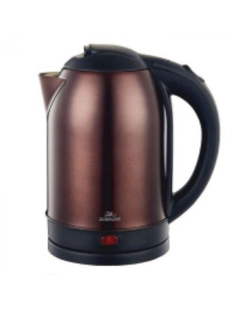 Чайник Добрыня DO-1233 1,8кВт, 2л, нерж, шоколад