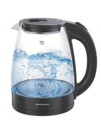 Чайник BACKMAN BM-TEA 725 1,8 л,2,2кВт стекло