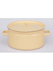 Кастрюля 5,5л без деколи C-1617/Км Кремовая