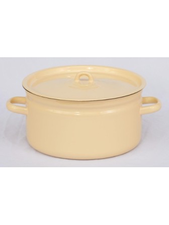 Кастрюля 5,5л без деколи C-1617/Км Кремовая