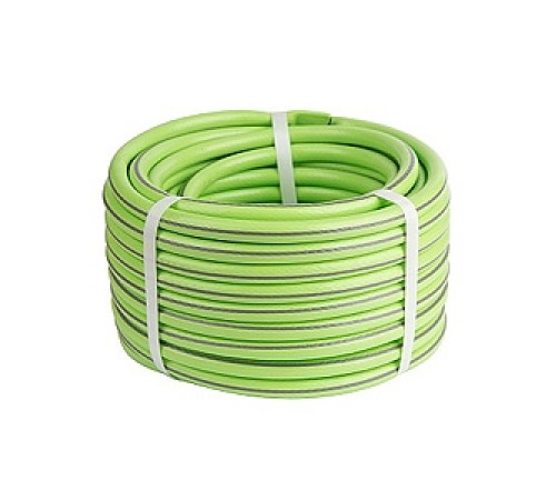 Шланг Гидроагрегат 25м ПВХ 3/4 арм, салатовый с серой полосой