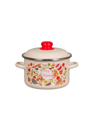 Кастрюля 4л 1RD201M Mоя кухня слон.кость